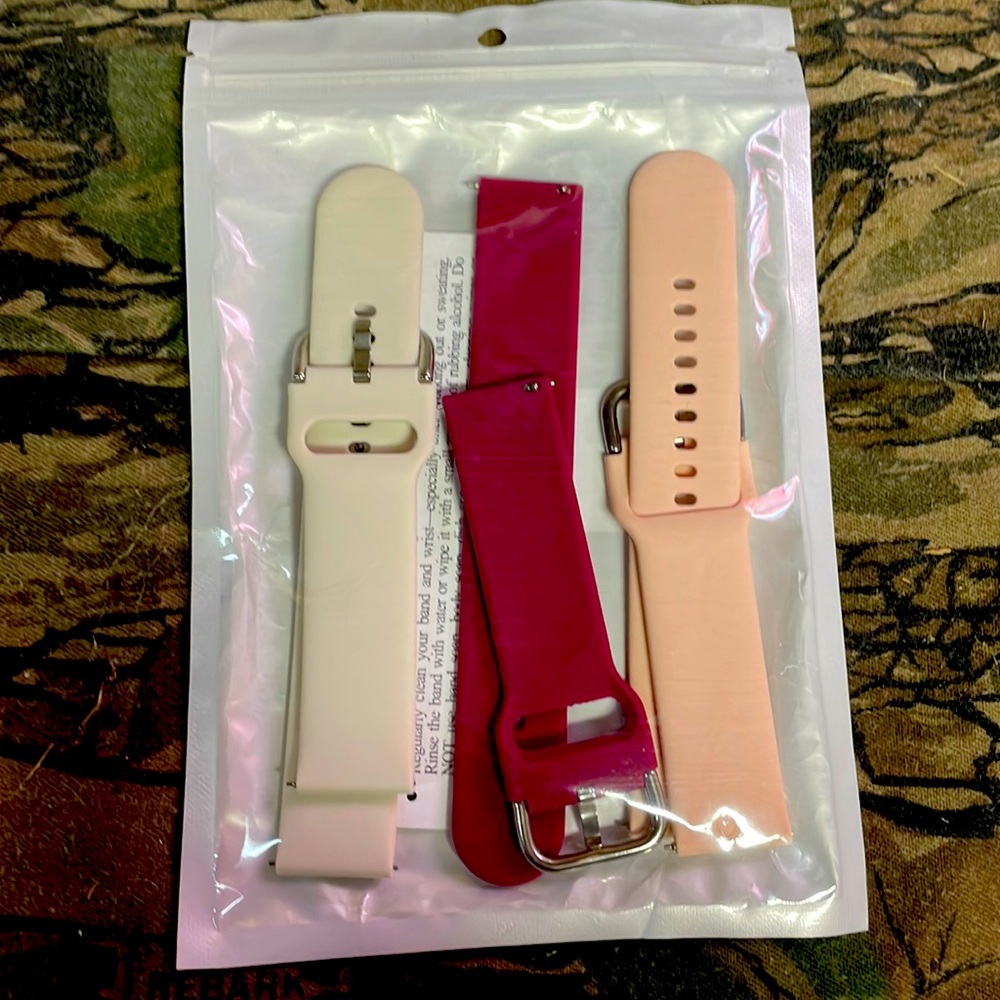 Three smartwatch bands